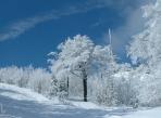Liberecký Ještěd v zimě