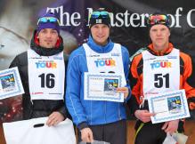 Vítězové SKImagazín skiatlonu 2014: Petr Knop, Daniel Máka a Jakub Sikora