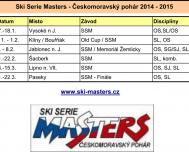 Ski Serie Masters 2014-2015 - kalendar